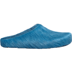 Marni Long Hair Fussbett Sabot - Mineral Blue