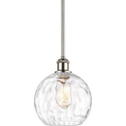 Innovations Lighting Athens Polished Nickel/Clear Water Glass Pendant Lamp 8"