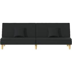 vidaXL 351902 Black Sofa 200cm Zweisitzer