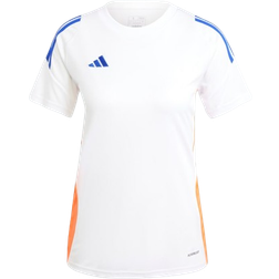 Adidas Women Tiro 24 Jersey - White/Lucid Blue/App Solar Red