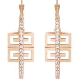 Givenchy 4G Hoop Earrings - Rose Gold/Transparent