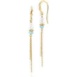 Sistie Betty Earrings - Gold/Pearls