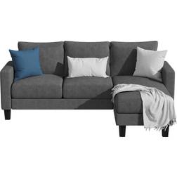 Wade Logan Aretina Gray Sofa 70.8" 3 Seater