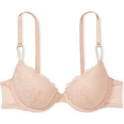 Victoria's Secret Sexy Tee Posey Lace Lightly Lined Demi Bra - Marzipan