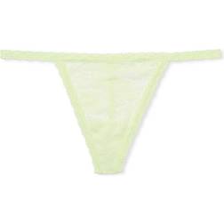 PINK Wink V String Panty - Lime Cream