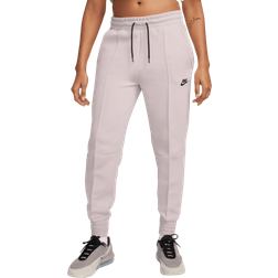 Nike Sportswear Tech Fleece Mid-Rise Sweatpants Women's - Platinum Violet/Black