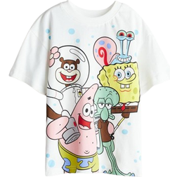 H&M Kid's Printed T-shirt - White/SpongeBob SquarePants (1117472061)