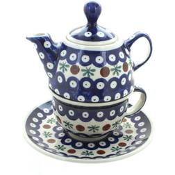 Blue Rose Pottery Nature Individual Teapot 0.08gal