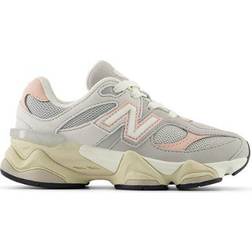 New Balance Little Kid's 9060 - Grey Matter with Pink Haze