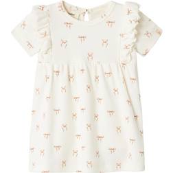 Lil' Atelier Baby's Romper Dress - Coconut Milk