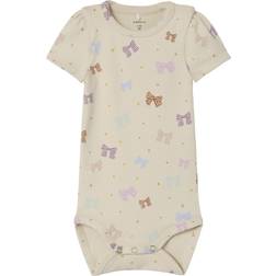 Name It Short Sleeved Romper - Birch (13237585)