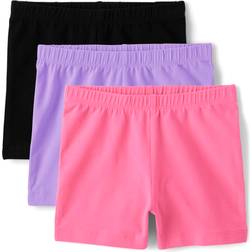 The Children's Place Girls Cartwheel Shorts 3-Pack Pink Cotton/Spandex