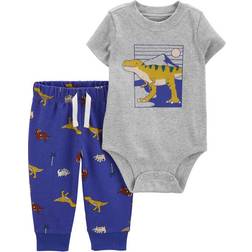 Carter's Baby Dinosaur Bodysuit Pant Set 2-piece - Blue