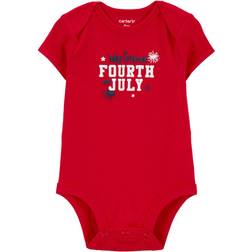 Carter's Baby My First 4th Of July Collectible Bodysuit - Red