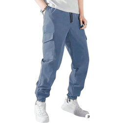 Shein Tween Boy Fashionable Drawstring Waist Casual Cargo Pants