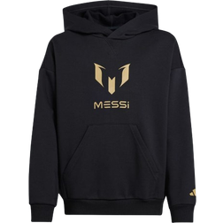 Adidas Junior Messi Fleece Hoodie - Black