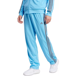 Adidas Men's Primegreen Essentials Warm Up Open Hem 3 Stripes Track Pants - Semi Blue Burst/Charcoal