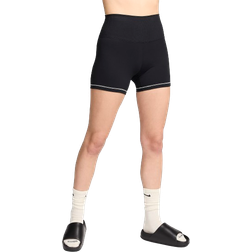 Nike One Rib High Waist Cycling Shorts - Black/Cool Grey