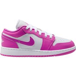 Nike Air Jordan 1 Low GS - Fire Pink/White/Iris Whisper