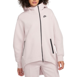 Nike Sportswear Tech Fleece Women's Oversized Full-Zip Hoodie Cape - Platinum Violet/Black