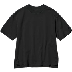 Uniqlo Women's Airism Cotton Short Sleeve T-shirt - Black