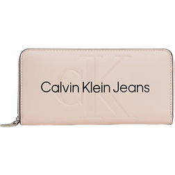 Calvin Klein RFID Zip Around Wallet - Pale Conch