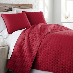 Southshore Fine Linens Vilano Ultra-Soft Lightweight Quilts Beige, Red (233.7x233.7cm)
