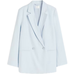 H&M Double Breasted Blazer - Light Blue