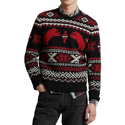 Polo Ralph Lauren Polar Bear Fair Isle Wool Sweater - Black Combo