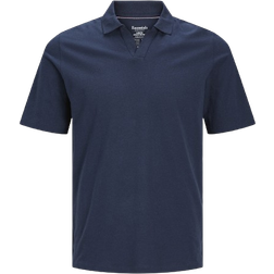 Jack & Jones Plain Polo T- Shirt - Blue/Navy Blazer