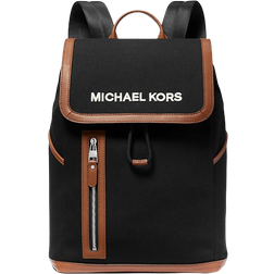 Michael Kors Brooklyn Cotton Canvas Backpack - Black