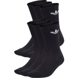 Adidas Trefoil Cushion Crew Socks 6-pack - Black