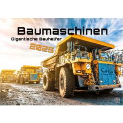 GP-Fever.de 2025 Baumaschinen Wandkalender A3