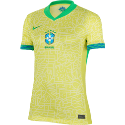 Nike Vini Jr. Brazil National Team 2024 Stadium Away Women's Dri-FIT Soccer Jersey in Yellow, NN201564162-CBF