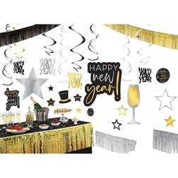 Amscan Party Decorations New Year's Giant Room Decorating Kit 29-pack