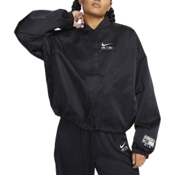 Nike Women's Air Oversized Woven Bomber Jacket - Black/White