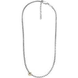 Fossil Sawyer Two-Tone Chain Necklace - Silver/Gold