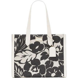 Kate Spade Heinz X Manhattan Tropical Foliage Canvas Jacquard Over The Shoulder Tote - Black Multi