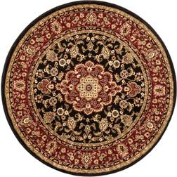 Well Woven Barclay Medallion Kashan Oriental Black, Multicolor 94x94"