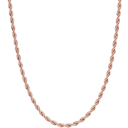GLD Rope Chain Necklace 4mm - Rose Gold