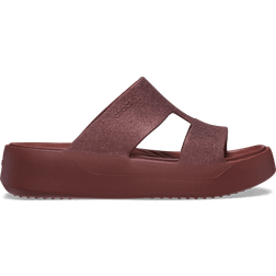 Crocs Getaway Platform Glitter H-Strap - Dark Clay