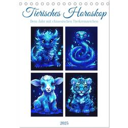 Calvendo Animal Horoscope A5 Portrait Desk Calendar 2025