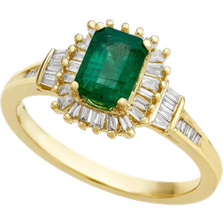 Macy's Ring - Gold/Emerald/Diamonds