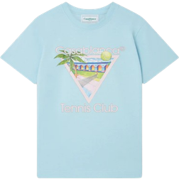 Casablanca Tennis Club Icon T-shirt - Pale Blue