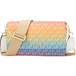 Michael Kors Jet Set Large Rainbow Logo Crossbody Bag - Rainbow