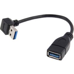 Nördic USB3-103 5Gbps USB A 3.1 - USB A 3.0 Angled Adapter M-F