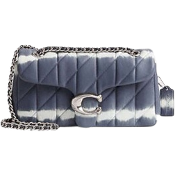 Coach Tabby Shoulder Bag 26 With Quilting And Tie Dye - Silver/Midnight Navy