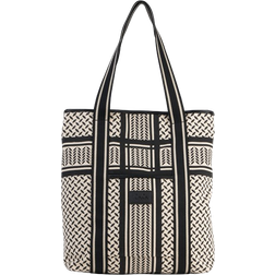 Lala Berlin Tote Carmela 2.0 - Heritage Stripe Black