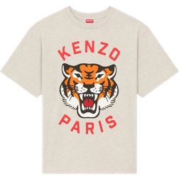 Kenzo Lucky Tiger Oversize T-shirt Unisex - Pale Grey