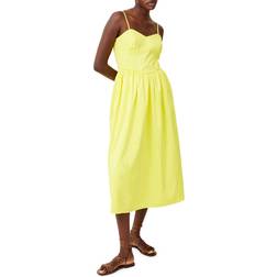 French Connection Florida Fit & Flare Midi Dress - Blazing Yellow